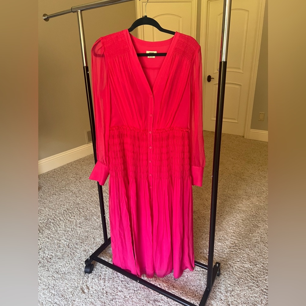 Jason Wu Pink Midi Dress - Picture 2 of 5
